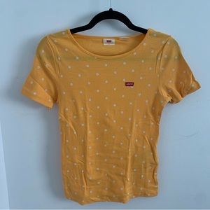 Levi's Yellow flower tshirt